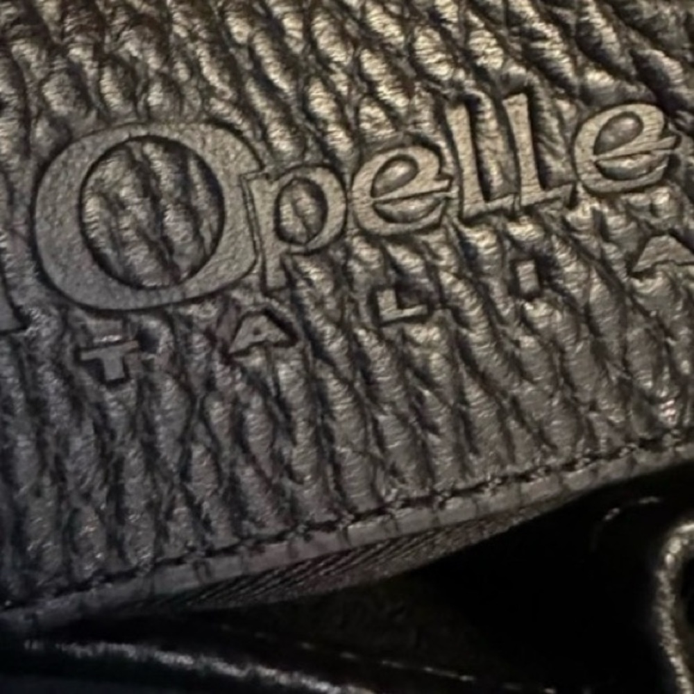 NWT I Opelle Black Skull Embossed Tote Bag with dust bag - Picture 4 of 11
